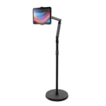 Porodo 360° Rotatable & Adjustable Cantilever Bracket Phone & Tablet Floor Stand 1.65m