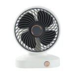 Gray Compact Grey Desktop Fan